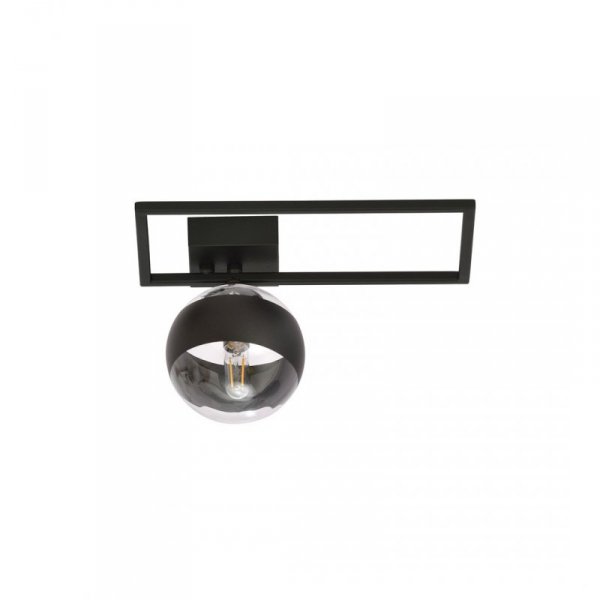 LAMPA SUFITOWA PLAFON CZARNY KLOSZ KULA EMIBIG IMAGO 1D BLACK/STRIPE