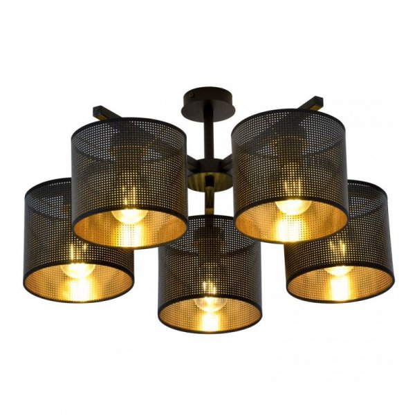 LAMPA SUFITOWA Z ABAŻURAMI EMIBIG JORDAN 5 BLACK/GOLD