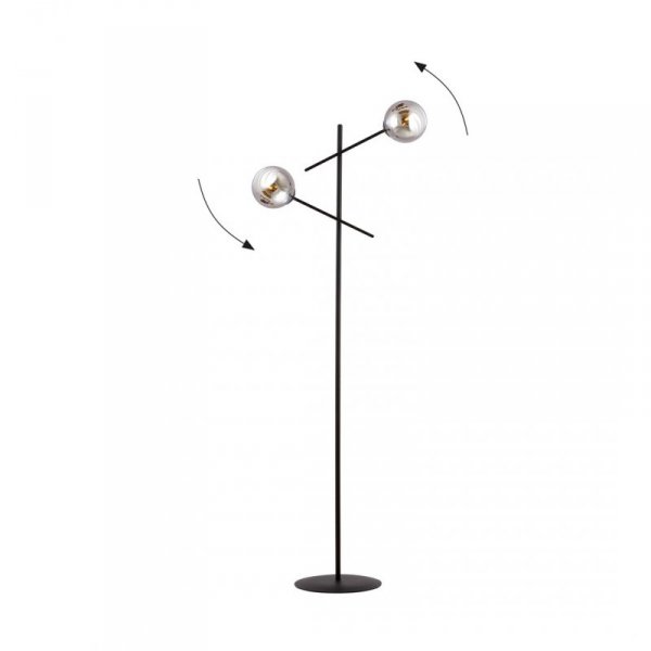LAMPA PODŁOGOWA STOJĄCA EMIBIG LINEAR LP2 BLACK/GRAFIT
