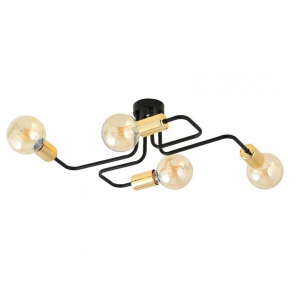 LAMPA SUFITOWA PLAFON INDUSTRIALNY LOFT EMIBIG VEKEN 4 GOLD