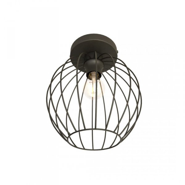 LAMPA SUFITOWA PLAFON CZARNY DRUCIANY NEST 1 BL oprawa oświetleniowa