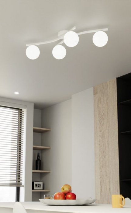 EMIBIG LAMPA SUFITOWA PLAFN KULE OPUS 4 WH OPAL oprawa oświetleniowa
