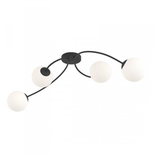 LAMPA SUFITOWA KULE SZKLANE NOWOCZESNA VIBRA 4 BL OPAL oprawa oświetleniowa