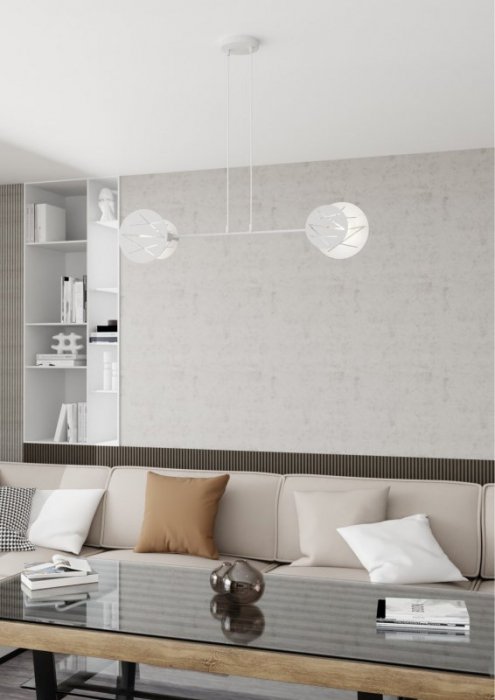 LAMPA WISZĄCA NOWOCZESNA EMIBIG XOTIC 2 WH oprawa oświetleniowa