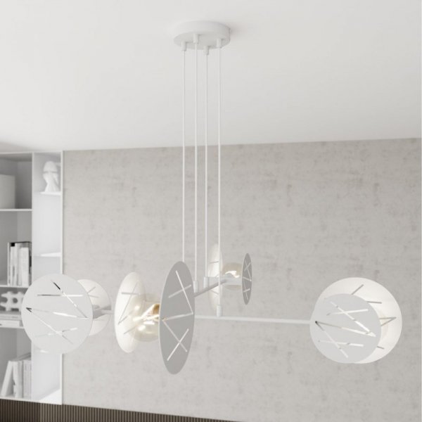 LAMPA WISZĄCA NOWOCZESNA EMIBIG XOTIC 4 WH oprawa oświetleniowa