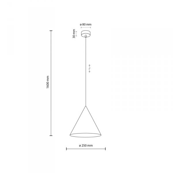 CONO BROWN LAMPA WISZACA 1 M