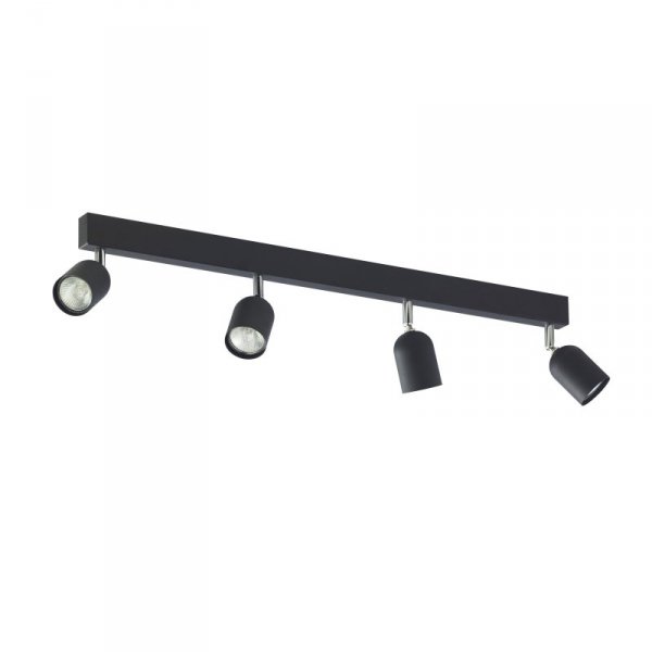 TK LIGHTING TOP BLACK/CHROME LAMPA SUFITOWA 4 PŁ