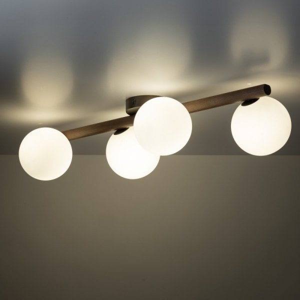 TK LIGHTING LAMPA ESTERA WOOD ORZECH LAMPA SUFITOWA 4