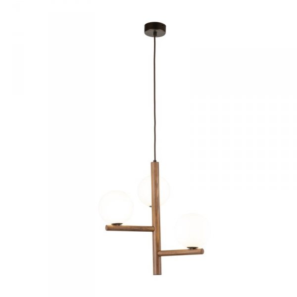 TK LIGHTING LAMPA ESTERA WOOD ORZECH LAMPA WISZACA 3