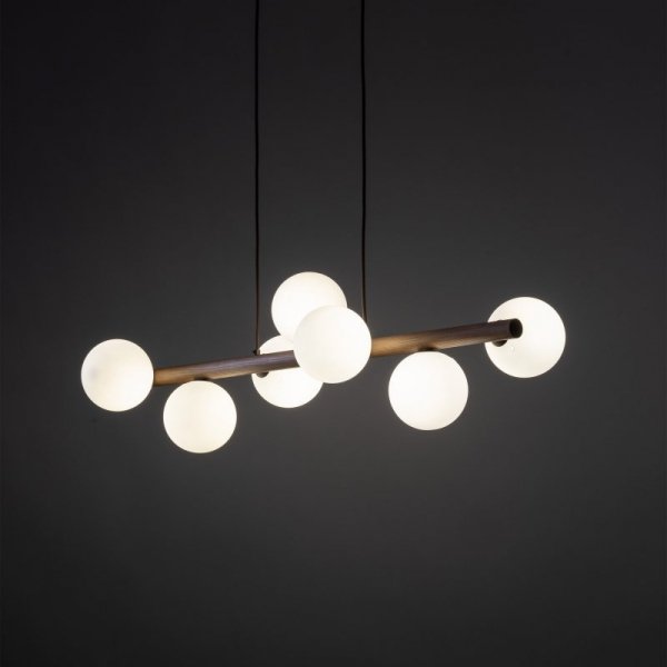 TK LIGHTING LAMPA ESTERA WOOD ORZECH LAMPA WISZACA 7