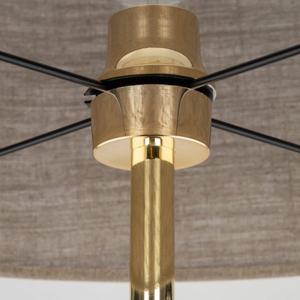 TK LIGHTING LAMPA UMBERTO LINEN GOLD LAMPA PODŁOGOWA 1