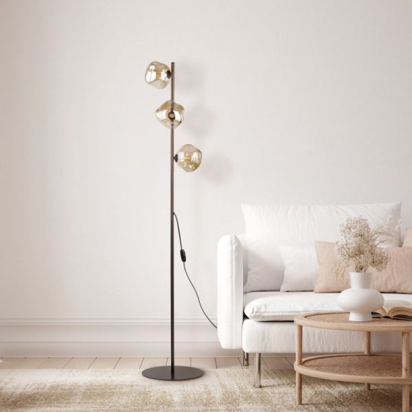 LAVA BROWN LAMPA PODŁOGOWA 3XG9