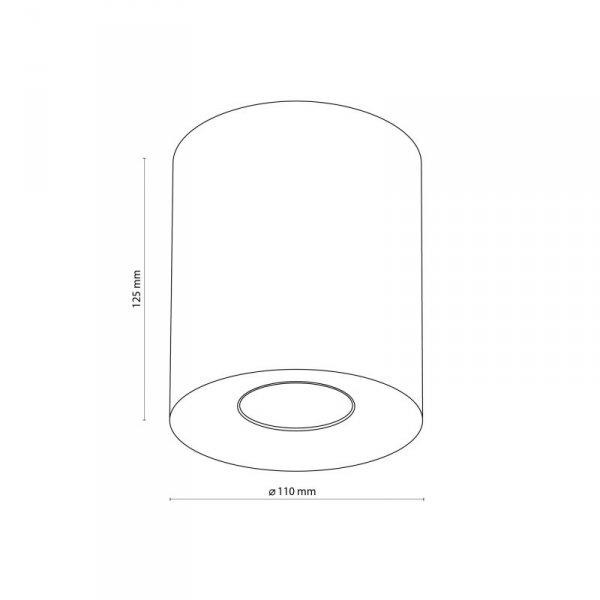 TK LIGHTING ORION WHITE LAMPA SUFITOWA 1 PŁ