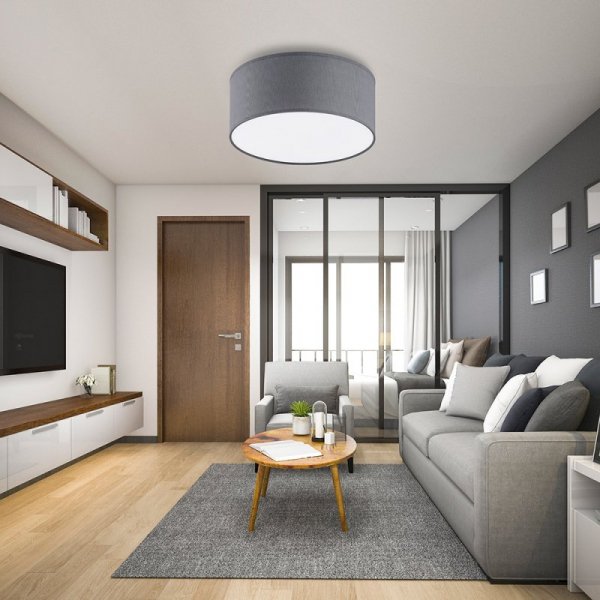 TK LIGHTING RONDO GRAY 3332 LAMPA SUFITOWA PLAFON SZARY 30CM