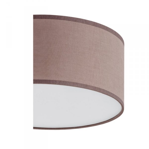 TK LIGHTING RONDO CAPPUCCINO 3337 LAMPA SUFITOWA PLAFON BRĄZOWY ABAŻUR 50CM