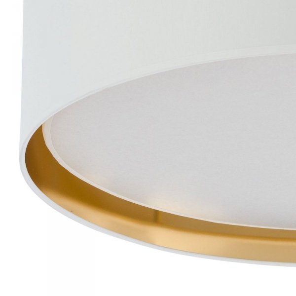 TK LIGHTING BILBAO WHITE/GOLD 3433 LAMPA SUFITOWA PLAFON BIAŁO ZŁOTY DUŻY 60CM DO SALONU SYPIALNI