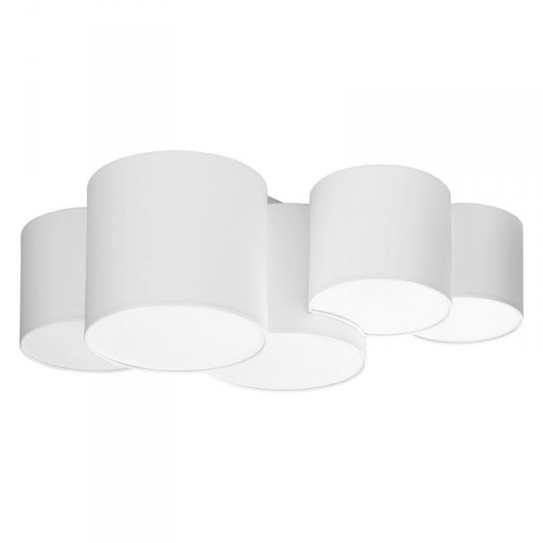TK LIGHTING MONA WHITE LAMPA SUFITOWA 3443 PLAFON BIAŁY ŁĄCZONE ABAŻURY