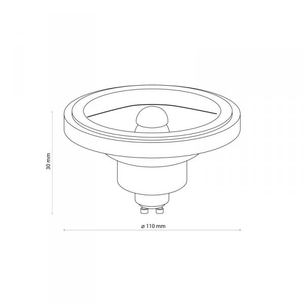 TK LIGHTING ŻARÓWKA LED AR 111 230 V 12 W 4000K