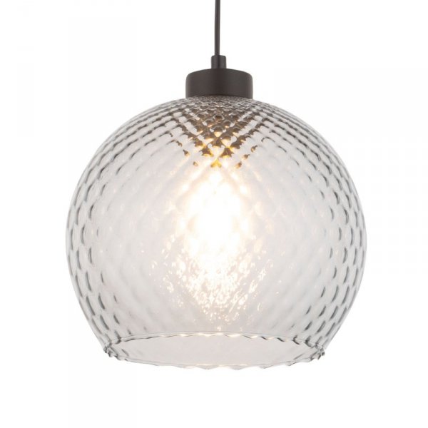 TK LIGHTING DEVON 4626 LAMPA WISZĄCA 1 PŁ GRAFIT KLOSZ GRAFITOWY KULA 25CM