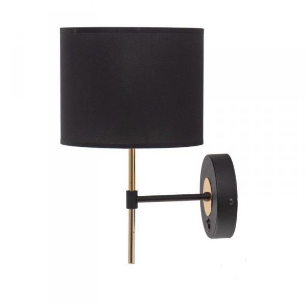 TK LIGHTING LORD 4672 KINKIET CZARNO ZŁOTY Z ABAŻUREM KLASYCZNYTK LIGHTING LORD 4672 KINKIET CZARNO ZŁOTY Z ABAŻUREM KLASYCZNY