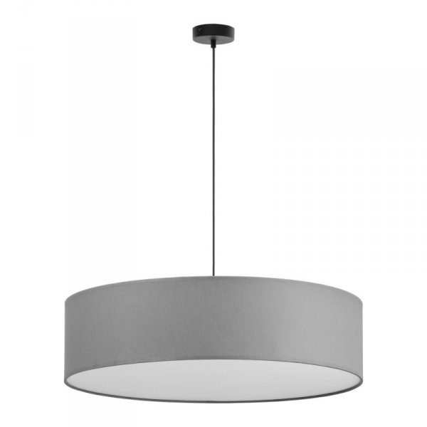 TK LIGHTING RONDO 4858 GRAFIT LAMPA WISZĄCA GRAFITOWY SZARY ABAŻUR 60CM