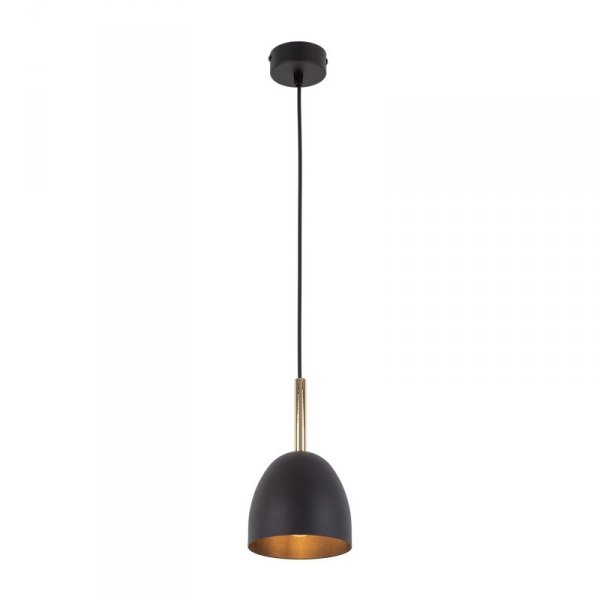 TK LIGHTING NORD BLACK 4870 LAMPA WISZĄCA CZARNA ZE ZŁOTYM METALOWA