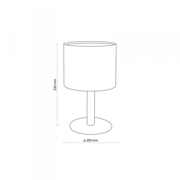 TK LIGHTING DEVA NATURE LAMPKA NOCNA STOŁOWA BRĄZOWA Z ABAŻUREM