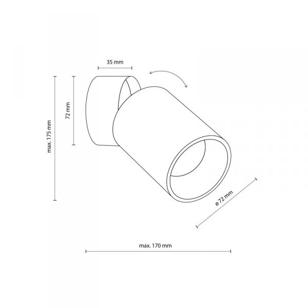 LOGAN DOWNLIGHT WHITE GU 10