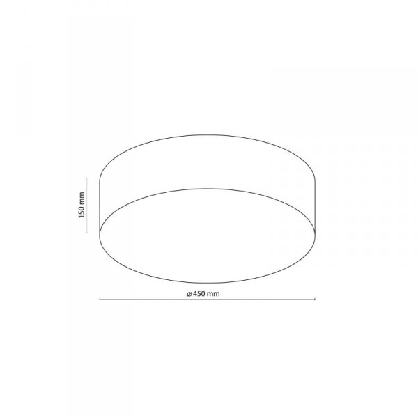 TK LIGHTING RONDO LINEN 5636 LAMPA SUFITOWA PLAFON ABAŻUR LNIANY NATURAL EKO