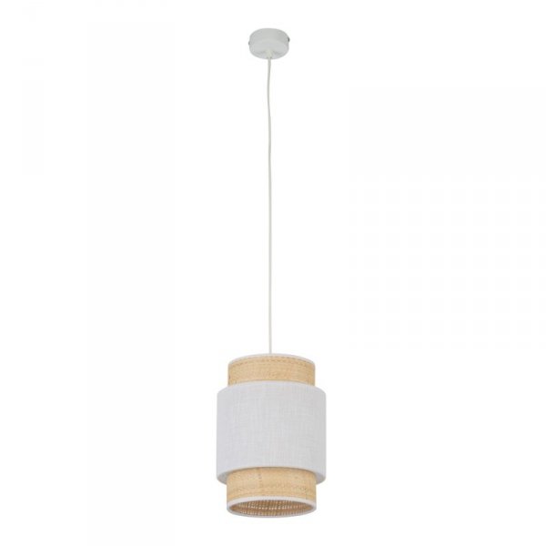 TK LIGHTING BOHO NEW WHITE 5652 LAMPA WISZĄCA BIAŁA RAFI NATURALNA EKO 