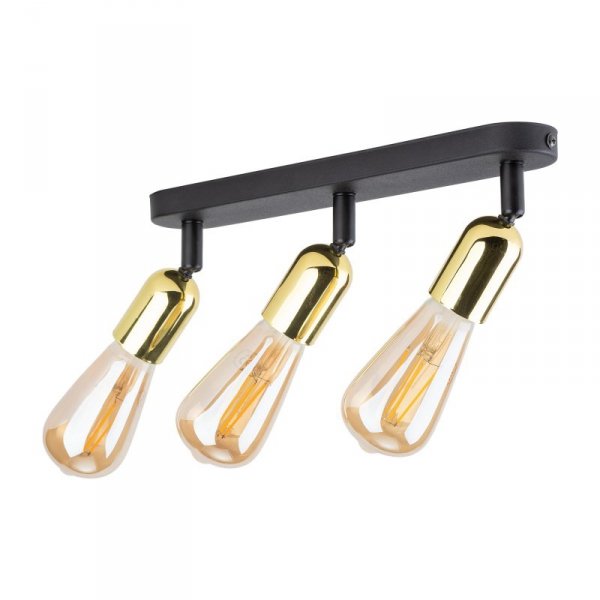 TK LIGHTING 5680 TOP GOLD LAMPA SUFITOWA PLAFON SPOT CZARNO ZŁOTY