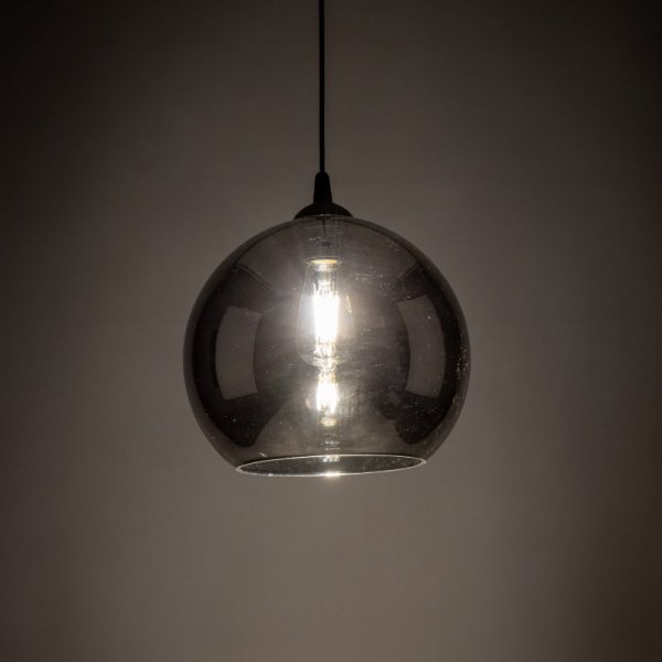 TK LIGHTING VENEZIA LAMPA WISZĄCA 1 PŁ GRAFIT LUSTRZANY 300