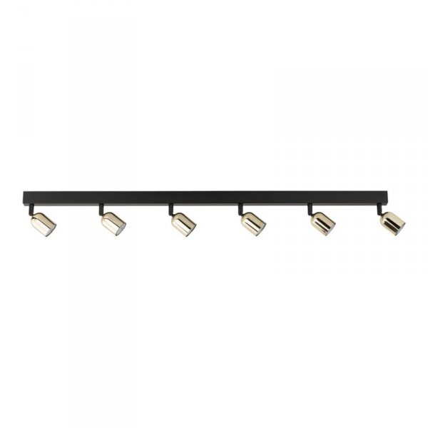 TK LIGHTING TOP GOLD 6034 LAMPA SUFITOWA PLAFON SPOT REFLEKTOR CZARNO ZŁOTY LISTWA