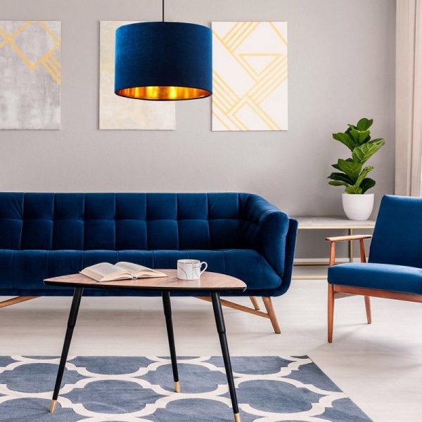 TK LIGHTING TERCINO BLUE LAMPA WISZĄCA 3 PŁ 500