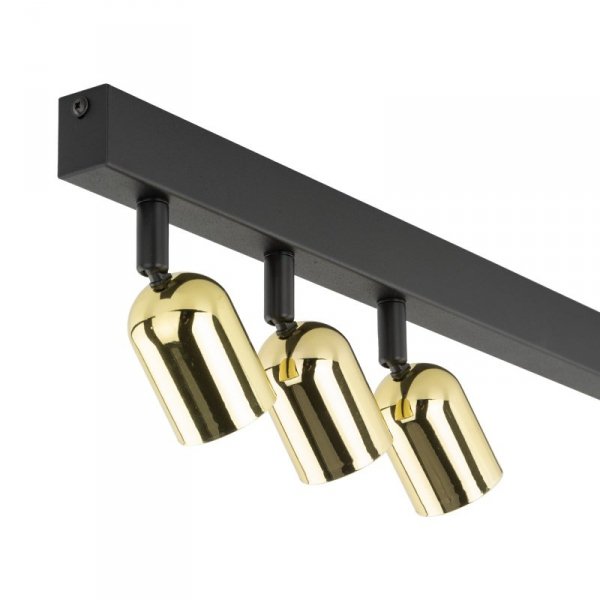 TK LIGHTING TOP GOLD 6314 LAMPA SUFITOWA PLAFON SPOT CZARNO ZŁOTY REFLEKTORKI