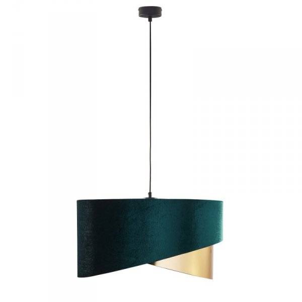 TK LIGHTING TERCINO GREEN/GOLD LAMPA WISZĄCA 3 PŁ ŚCIĘTA 500
