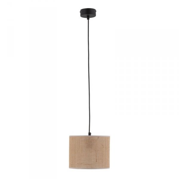 TK LIGHTING JUTA 6580 LAMPA WISZĄCA BRĄZOWA NATURALNA JUTA ABAŻUR 30CM