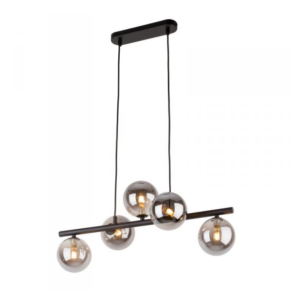 TK LIGHTING ESTERA BLACK 6707 LAMPA WISZĄCA CZARNA SZKLANE KLOSZE KULE GRAFITOWE
