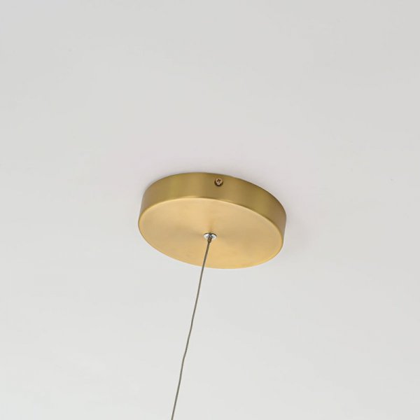 LIGHT PRESTIGE MIDWAY LP-033/1P L GD LAMPA WISZĄCA ZŁOTA MATOWA  RING KOŁO OBRĘCZ DUŻA 80CM