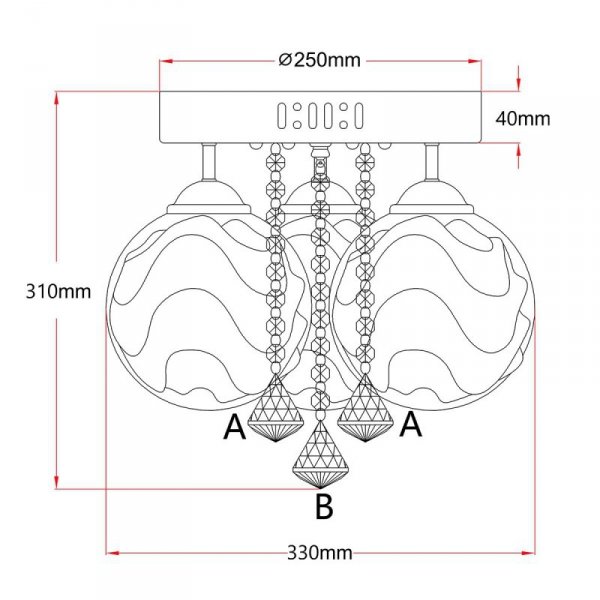 LAMPA SUFITOWA PLAFON NOWOCZESNY GLAMOUR Z KRYSZTAŁKAMI LED RGB Z PILOTEM LIGHT PRESTIGE SADA 3xE14 LP-119/3C