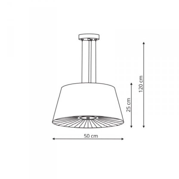 LAMPA WISZĄCA BIAŁA ABAŻUR NOWOCZESNA DO SALONU SYPIALNI NAD STÓŁ LIGHT PRESTIGE BALI LP-1322/1P WH