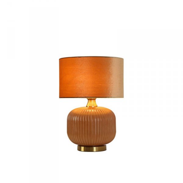 LAMPA STOŁOWA SZKLANA ZŁOTA GLAMOUR DO SALONU NA KOMODĘ LIGHT HOME TAMIZA  LP-1515/1T small gold