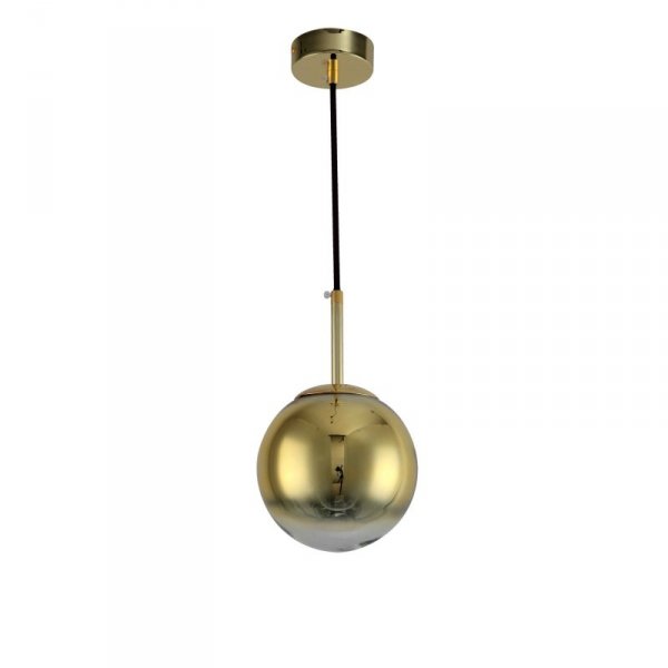 LAMPA WISZĄCA KULA ZŁOTA15CM MAŁA SZKLANA DO SALONU SYPIALNI LIGHT PRESTIGE PALLA LP-2844/1P S GD DO ŁAZIENKI KUCHNI