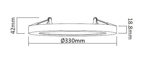 PLAFON LED 2W1 CZARNY NADTYNK PODTYNK OKRĄGŁY 4000K LIGHT PRESTIGE YORK LP-330/1C 4BK