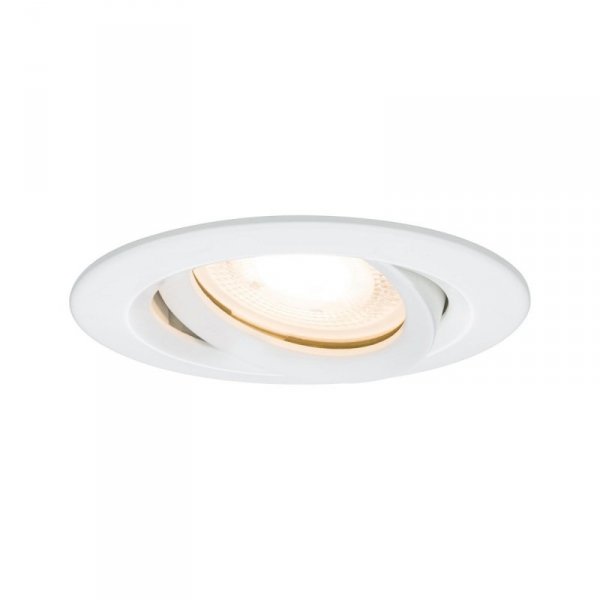 OPRAWKA HALOGENOWA WPUSZCZANA OCZKO OKRĄGŁE HERMETYCZNE RUCHOME REGULOWANE BIAŁE DO ŁAZIENKI LIGHT PRESTIGE LAGOS IP65  LP-4425/1RM WH