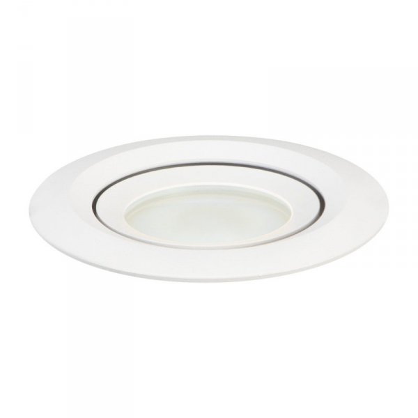 OPRAWKA HALOGENOWA WPUSZCZANA OCZKO OKRĄGŁE HERMETYCZNE RUCHOME REGULOWANE BIAŁE DO ŁAZIENKI LIGHT PRESTIGE LAGOS IP65  LP-4425/1RM WH