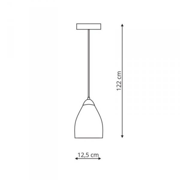 LAMPA WISZĄCA SZKLANA PODWÓJNY KLOSZ DYMIONY  LIGHT HOME NIKI  LP-567/1P dym