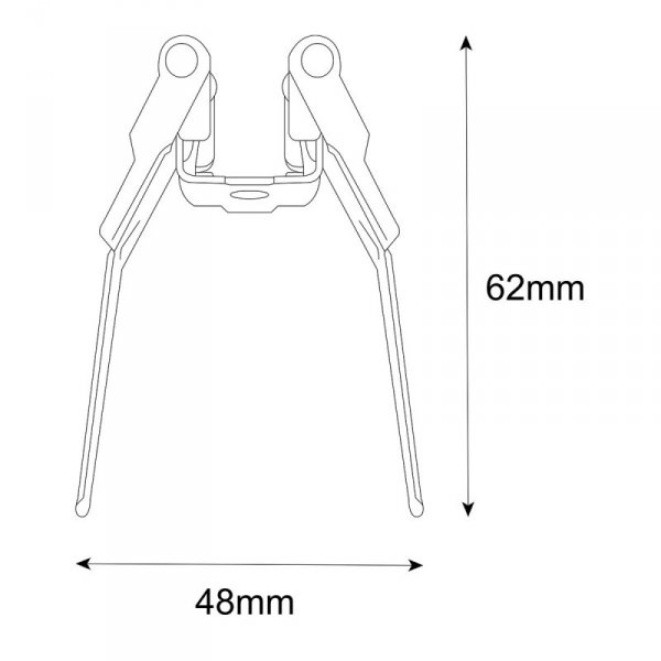 Uchwyt montażowy podtynkowy Magnetic Slim