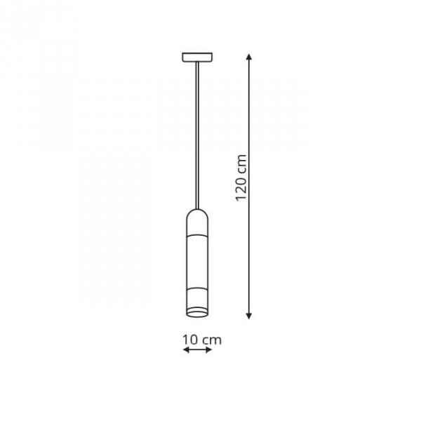 LAMPA WISZĄCA NAD STÓŁ BAR WYSPĘ BIAŁA TUBA LIGHT PRESTIGE FORLI  LP-8011/1P
