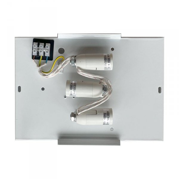 PLAFON BIAŁY ABAŻUR 40CM DO SALONU POKOJU SYPIALNI NA WYMIENNE ŻARÓWKI LIGHT PRESTIGE ALTO  LP-81008/3C WH